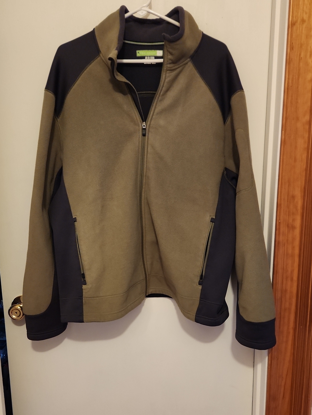 Tek Gear Olive and Black Lightweight Full-Zip Jacket